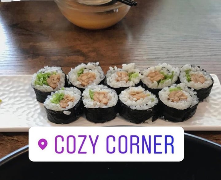 photo of Cozy Corner by NomVnom Tempeh Sushi shared by @peasfulpea on  28 Jun 2018 - review