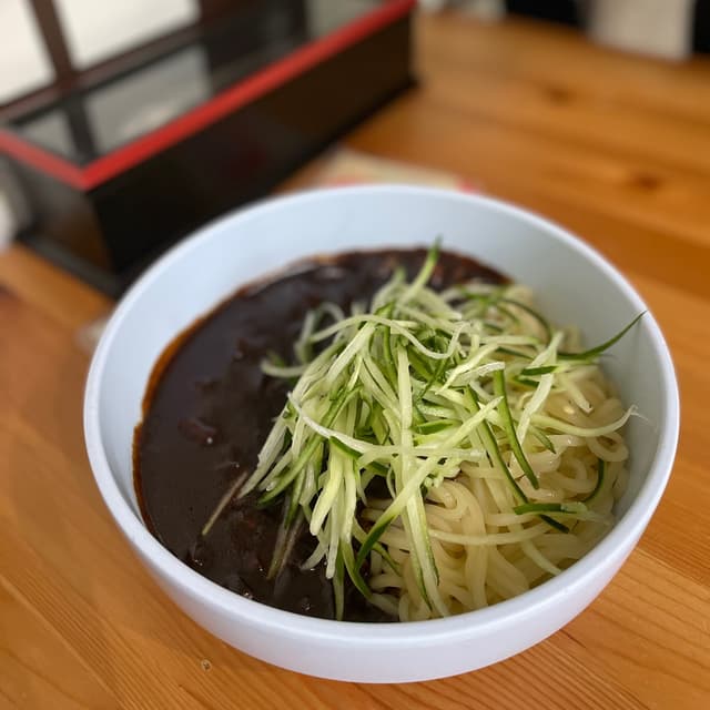 Photo of the dish “Jajangmyeon (Black Soybean Paste Noodles)”