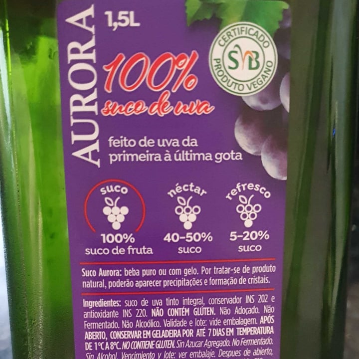 photo of Aurora Suco de uva tinto integral Aurora shared by @primoura on  05 Dec 2022 - review