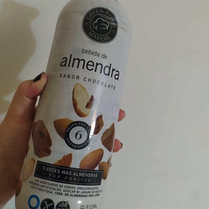 photo of Green Food Makers Leche de Almendras con Chocolate 330ml shared by @madamlestrange on  25 May 2022 - review