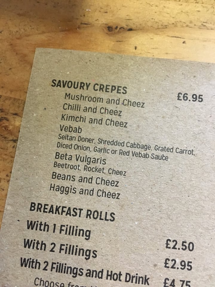 photo of The Glasvegan Vebab Savoury Crepe shared by @katelouisepowell on  03 Nov 2019 - review