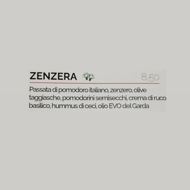 Photo of the dish “Zenzera”