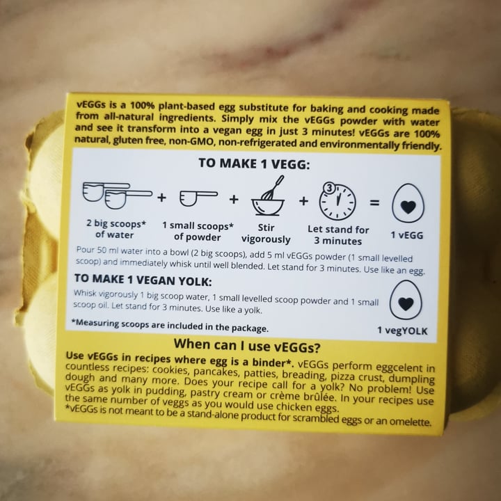 photo of Cultured Foods Vegan Egg Alternative For Omelette, Scramble, Cooking, Baking shared by @aston on  06 Jun 2022 - review