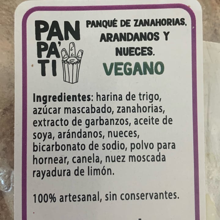 photo of Pan pa’ ti Panqué de zanahorias, arándanos y nueces shared by @nancy on  21 Apr 2022 - review
