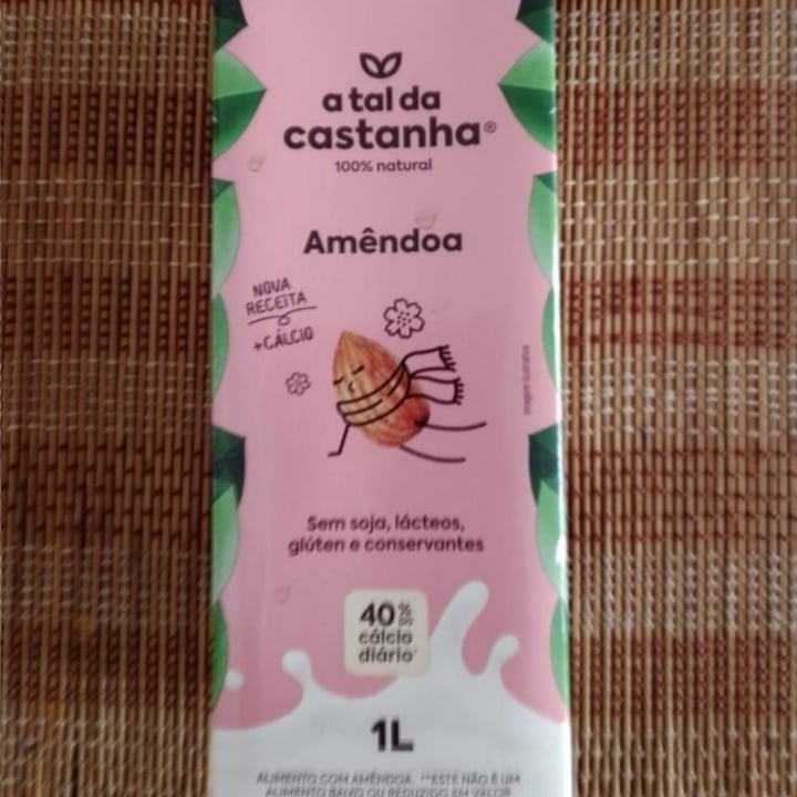 photo of A Tal da Castanha Leite de Amêndoa 100%Natural shared by @nascimentor on  10 Sep 2022 - review