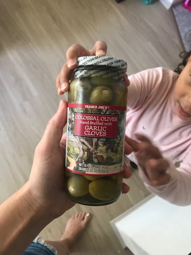 Trader Joe's Colossal Olives hand stuffed with Garlic cloves Reviews