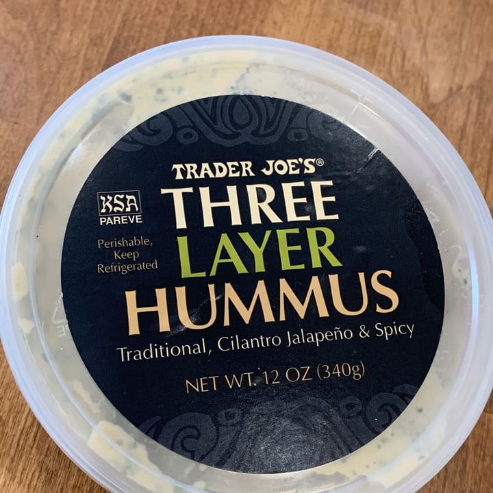 review photo of Trader Joe's Three Layer Hummus shared by @thatpiglady on 30 May 2022 - review