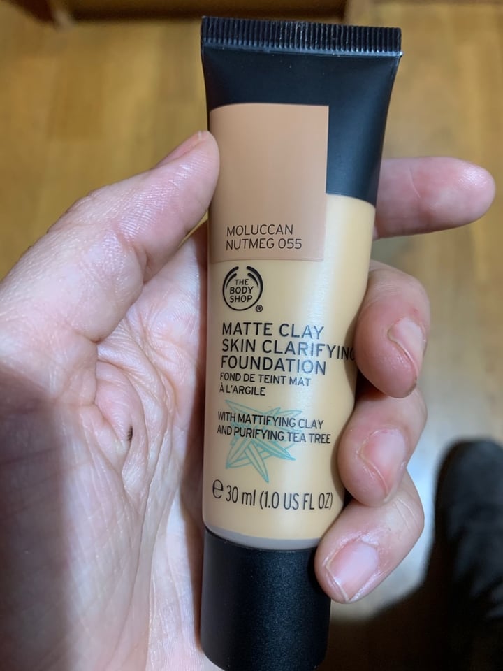 photo of The Body Shop Matte Clay Skin Clarifying Foundation shared by @mariajosequero on  09 Feb 2020 - review