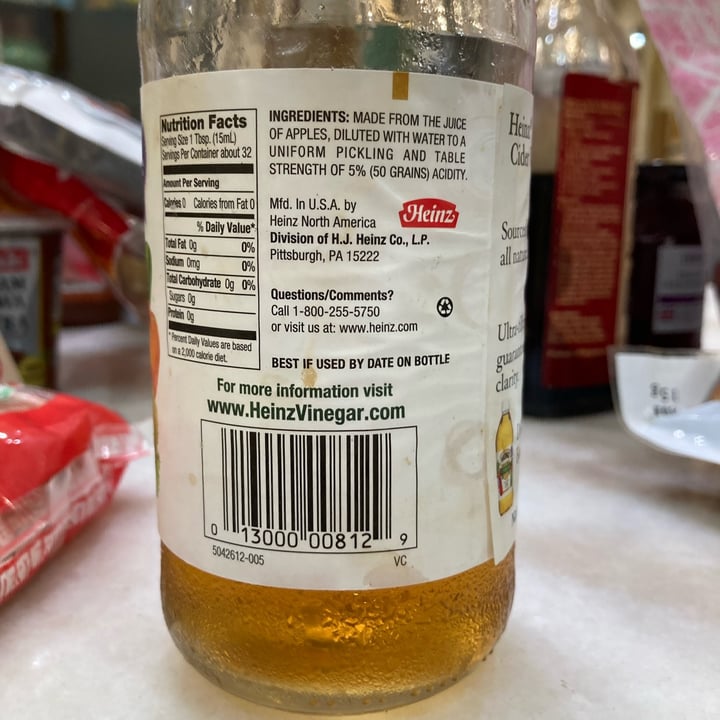 photo of Heinz Apple Cider Vinegar shared by @fulfilling on  21 Dec 2021 - review