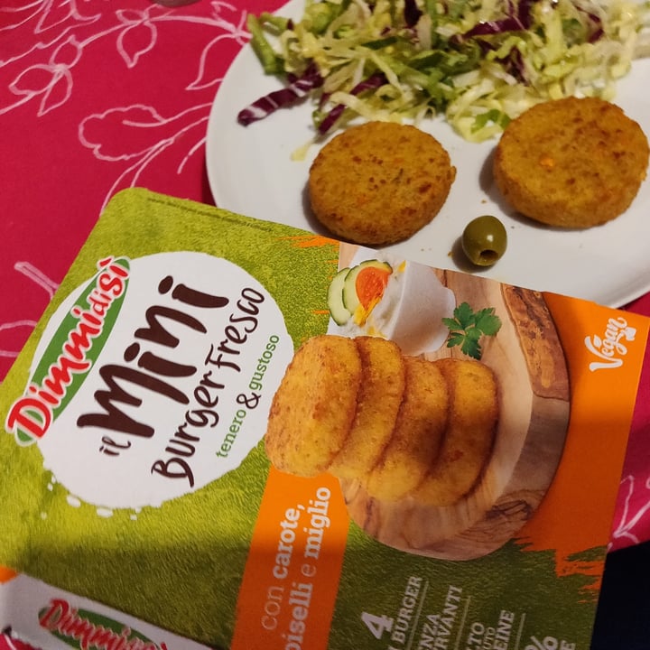 photo of Dimmidisi Mini Burger Carote, Pisello E Miglio shared by @melissa30 on  13 Jun 2022 - review