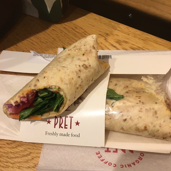 photo of Pret A Manger Humous & Chipotle Wrap shared by @valedv on  26 Nov 2022 - review