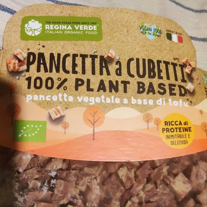 photo of Regina Verde srl Pancetta A Cubetti 100% Plant Based shared by @paolasobbrio on  18 Dec 2022 - review