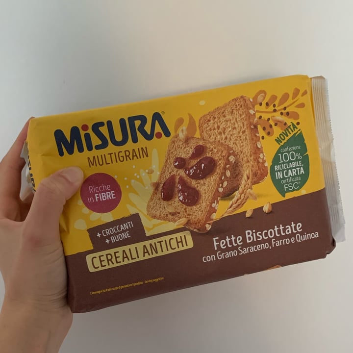 photo of Misura Fette Biscottate ai Cereali Antichi - Multigrain shared by @vanessalb on  06 Apr 2022 - review