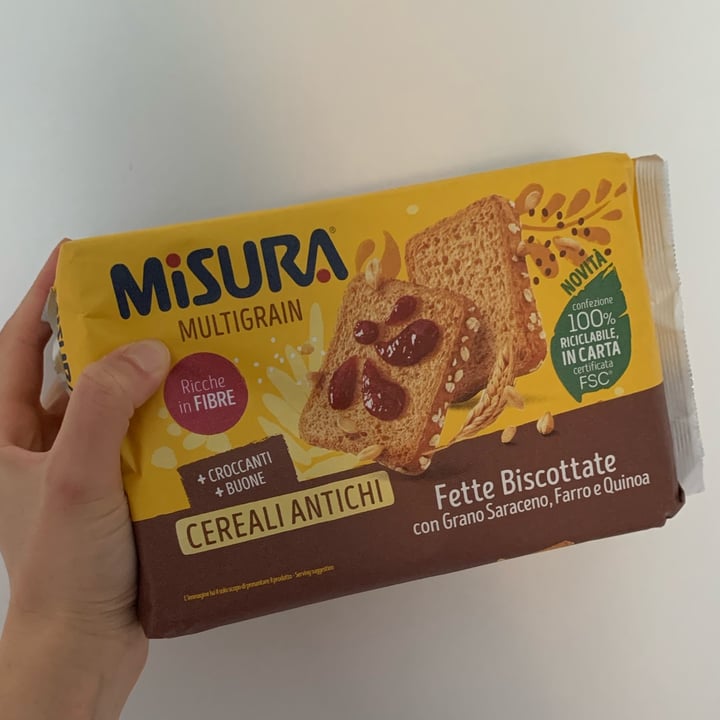 review photo of Misura Fette Biscottate ai Cereali Antichi - Multigrain shared by @vanessalb on 06 Apr 2022 - review