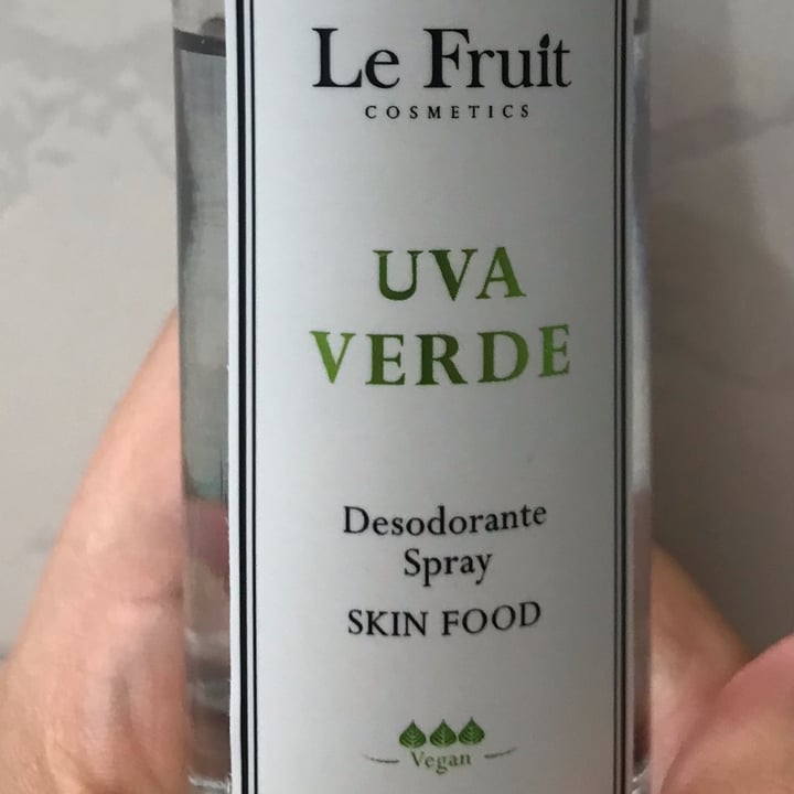 photo of Le fruit Cosmetics Desodorante Spray Uva Verde shared by @tatianybarbosa on  03 May 2022 - review