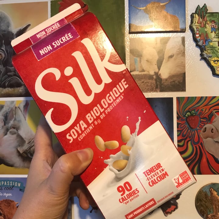 photo of Silk Organic Unsweet Soymilk  shared by @jennyveganmcqueen on  26 Feb 2021 - review