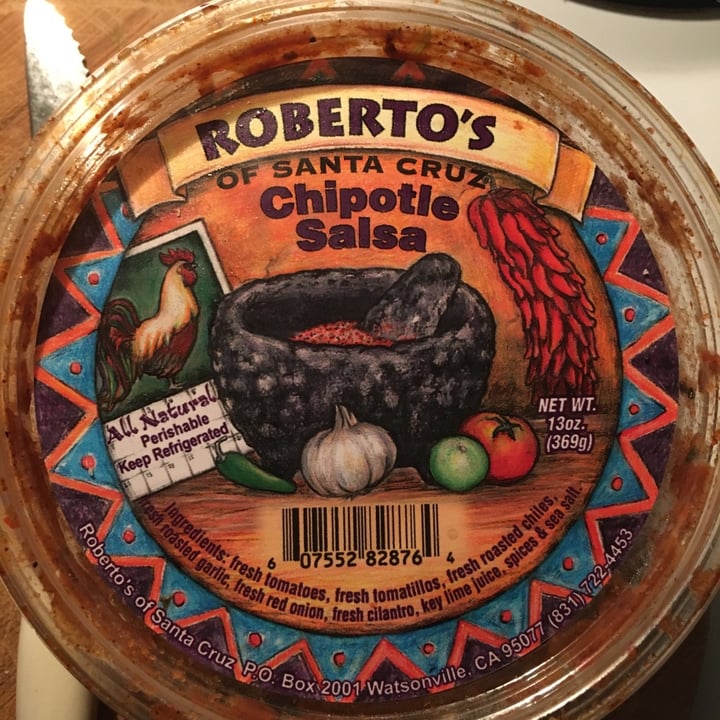 photo of Robertos of Santa Cruz Robertos Of Santa Cruz Chipotle Salsa shared by @purplecrystal55 on  29 Dec 2019 - review