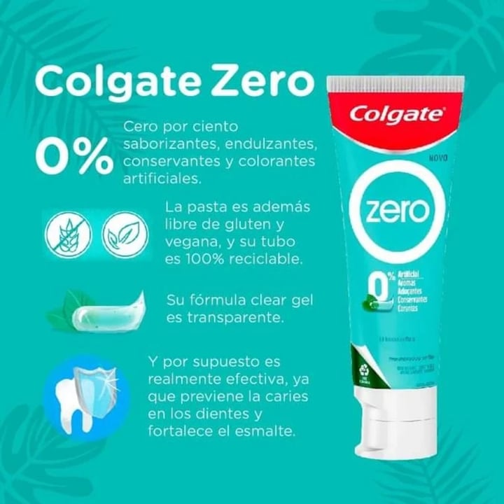 photo of Colgate Zero Gel Transparente Hierbabuena shared by @ailuveg on  18 Apr 2022 - review