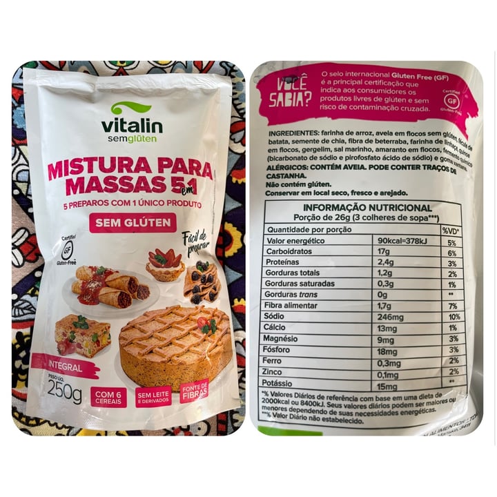 photo of Vitalin mistura para massas 5 em 1 shared by @simoneteixeira on  10 Jun 2022 - review