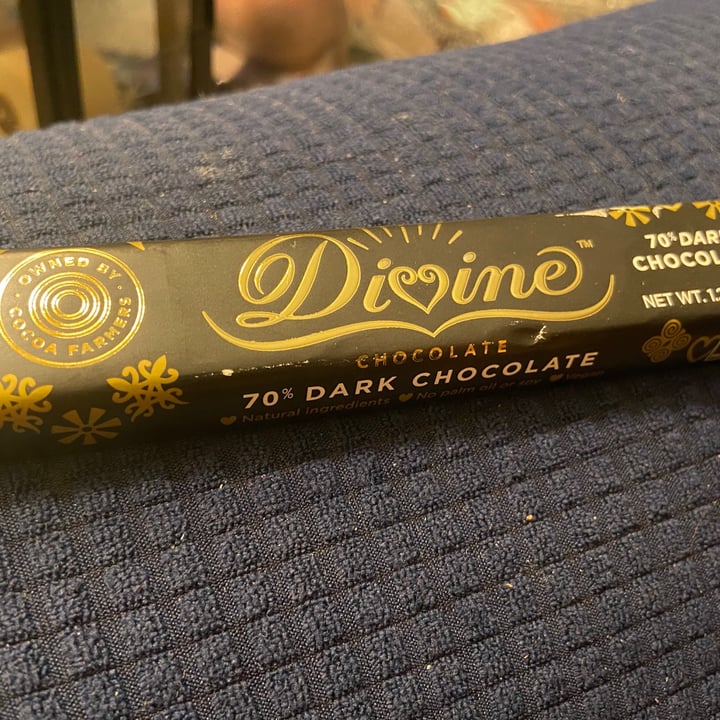 photo of Divine Chocolate 70% Dark Chocolate Bar shared by @miaomiao9991 on  01 Feb 2021 - review