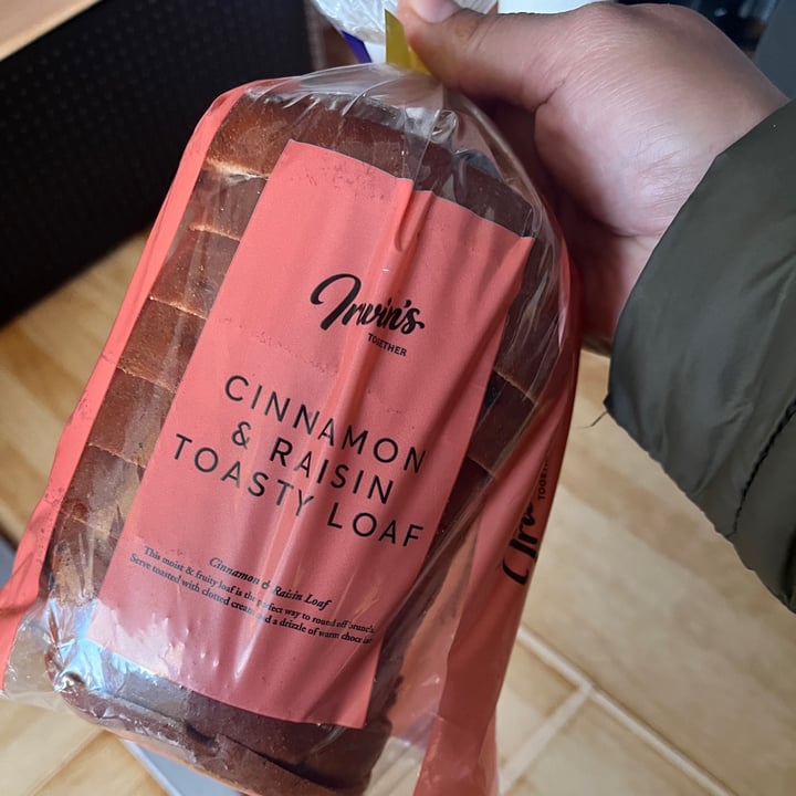 photo of Irwins Cinnamon and raisin toasty loaf shared by @devineoleary on  02 Jan 2022 - review