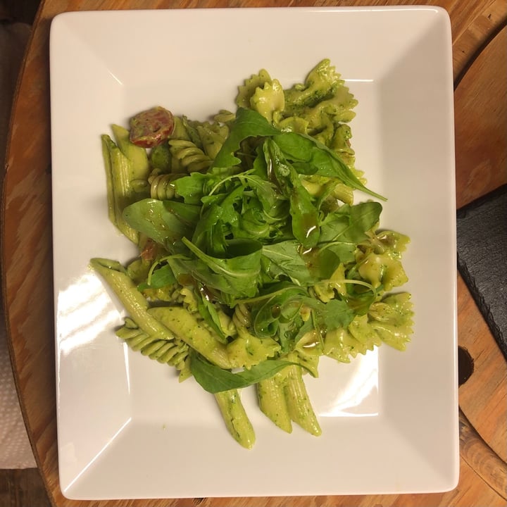 review photo of Fruit & Pleasure Pasta mit Cherrytomaten & Rucola in Spinat-Mandelcreme shared by @liesa on 23 Oct 2020 - review