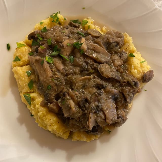 Photo of the dish “Polenta e funghi”