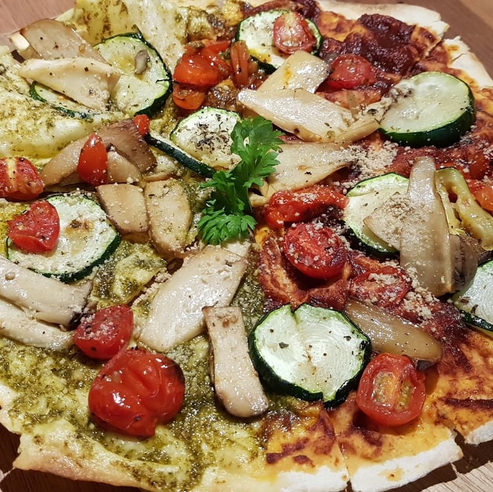 photo of Wholey Wonder Vegan Cafe and Yoga Studio (Penang) Wholey Pizza shared by @gretchforveg on  26 Sep 2019 - review
