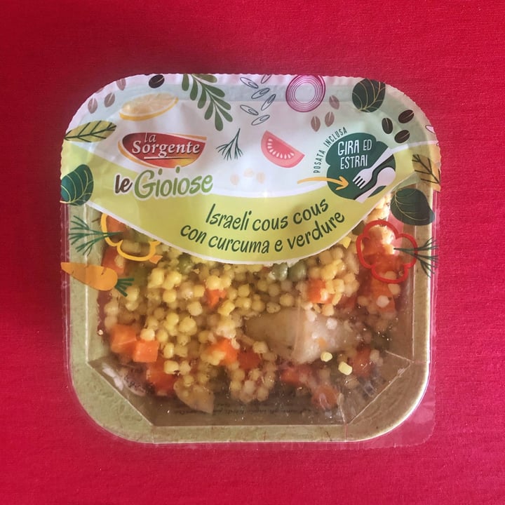 photo of La Sorgente Israeli Cous Cous con Curcuma e Verdure shared by @lanfranchie7 on  15 Apr 2022 - review