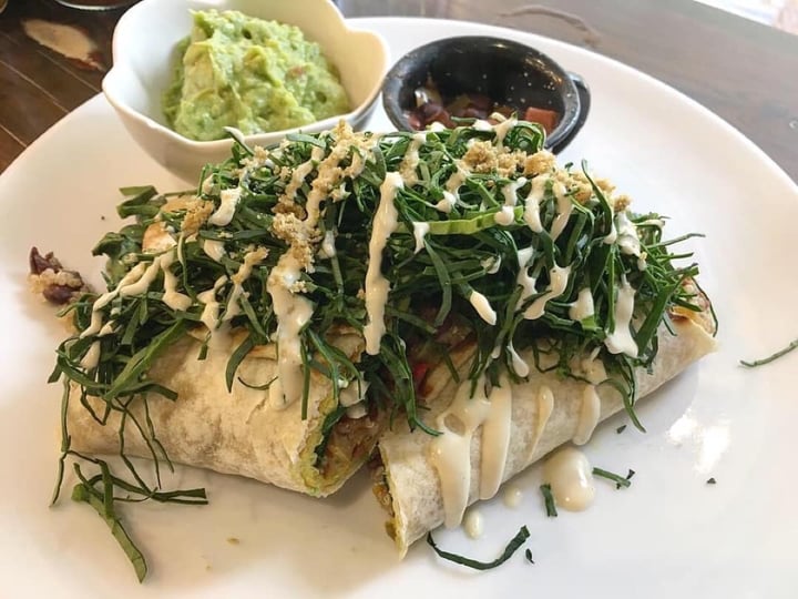 photo of The Pitted Date Vegan Restaurant, Bakery and Café Breakfast Burrito shared by @alevegana on  21 Jan 2020 - review