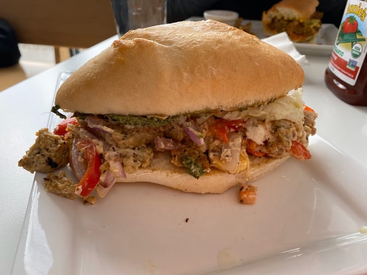 review photo of Three Carrots Fountain Square Seitan Melt shared by @vpruitt on 16 Mar 2020 - review