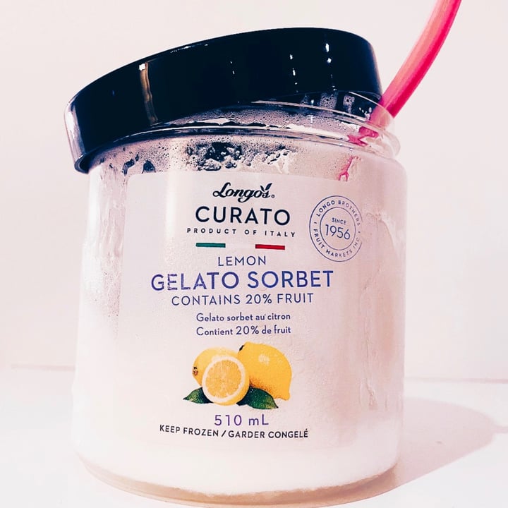 review photo of Longos Lemon Gelato Sorbet shared by @elysesimpson on 09 Mar 2021 - review