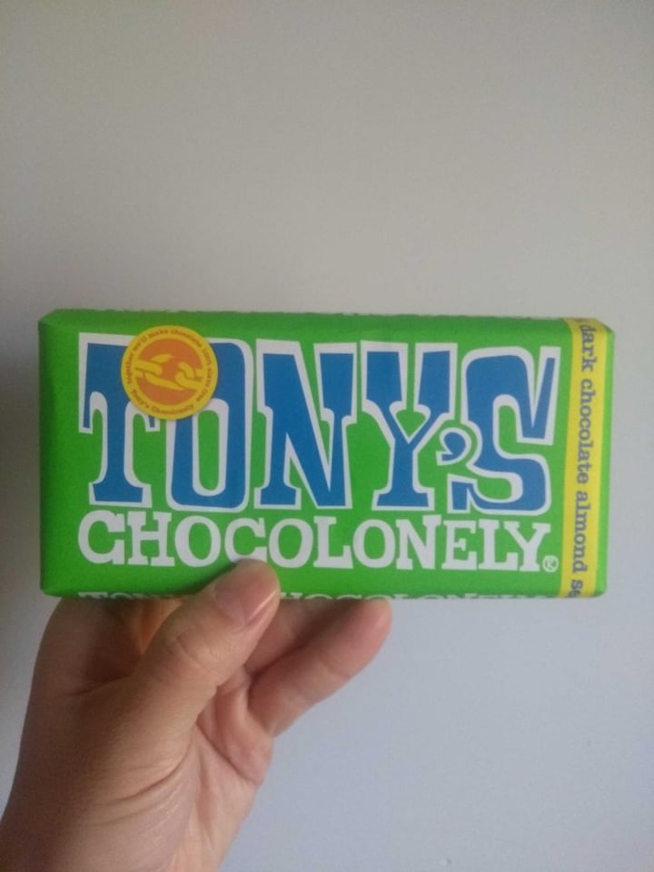 photo of Tony’s Chocolonely Dark Almond Sea Salt 51% shared by @moustache on  27 Mar 2020 - review