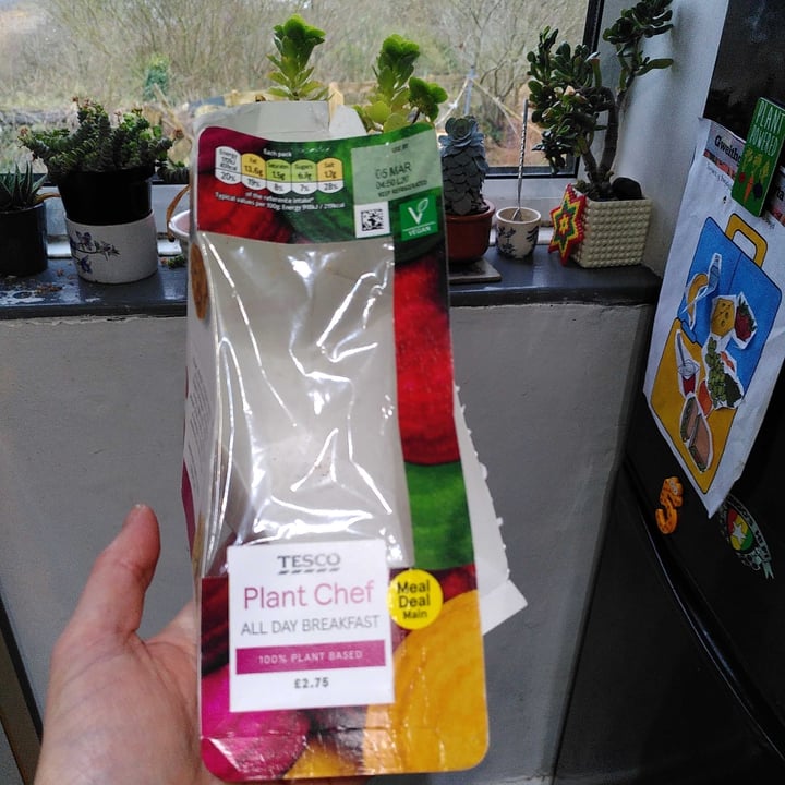 review photo of Tesco Plant Chef All Day Breakfast Sandwich shared by @karmakim on 03 Mar 2022 - review