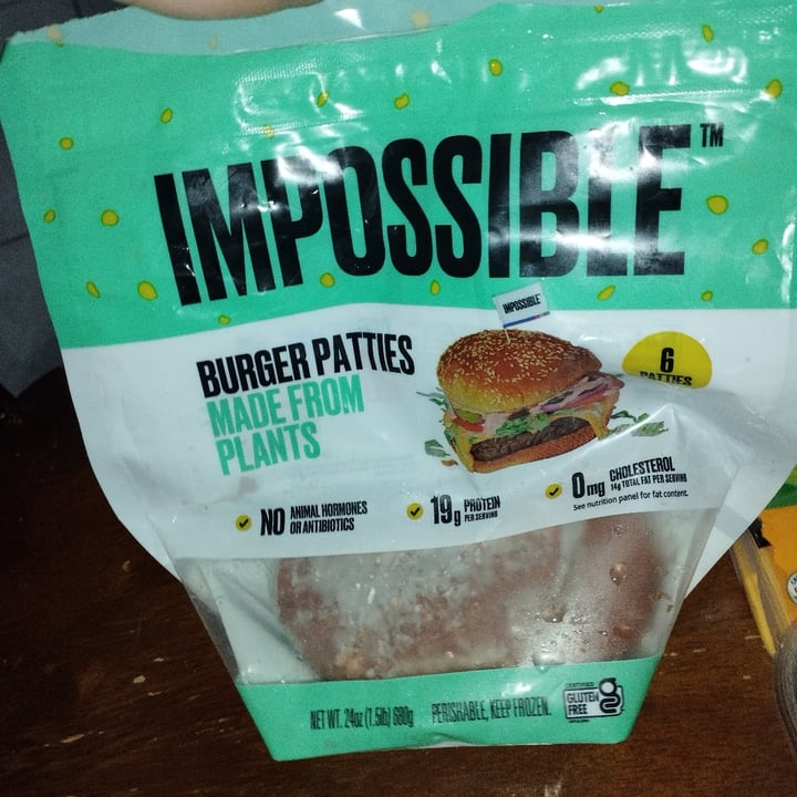 photo of Impossible Foods Impossible Burger Patties shared by @sadnohe on  30 Jul 2022 - review