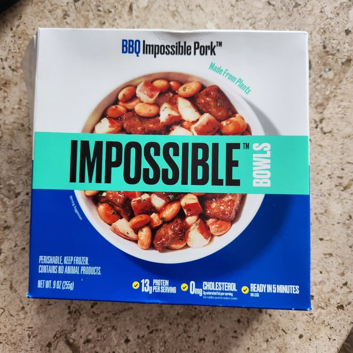 photo of Impossible Foods BBQ Impossible Pork Bowl shared by @ednariehl on  14 Nov 2022 - review