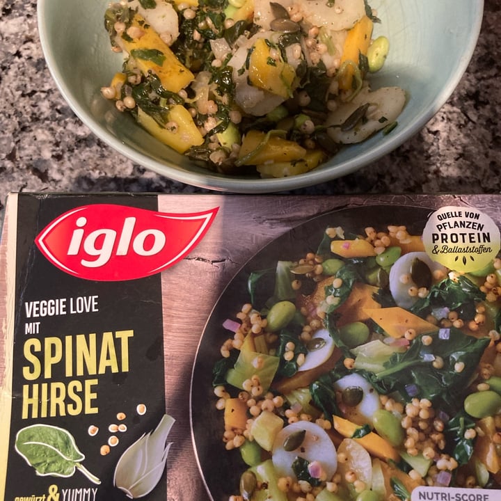 photo of Iglo Veggie Love mit Spinat Hirse shared by @hebep on  22 Oct 2021 - review
