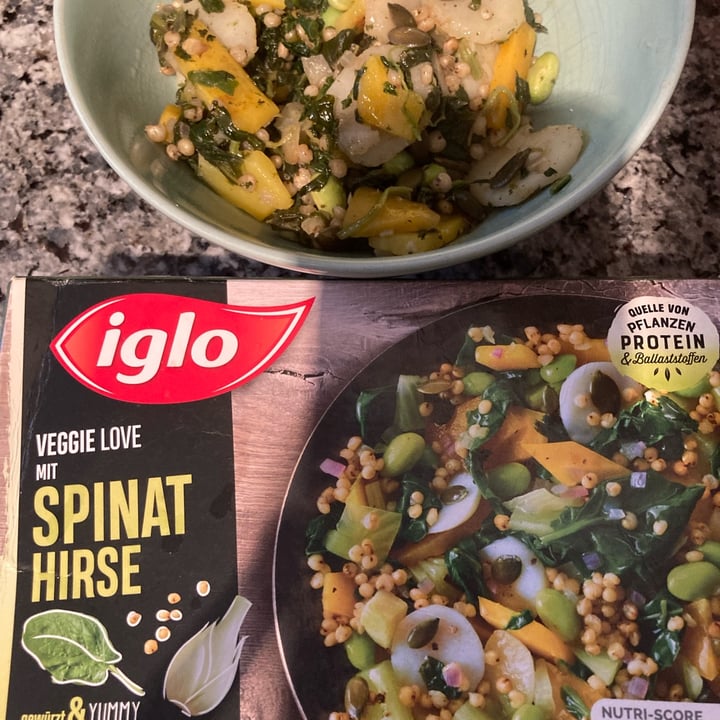 review photo of Iglo Veggie Love mit Spinat Hirse shared by @hebep on 22 Oct 2021 - review