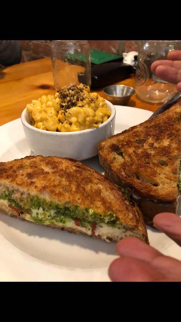 photo of Rise Above Pesto Grilled Cheese Sandwich shared by @kupshaw3674 on  08 Sep 2019 - review