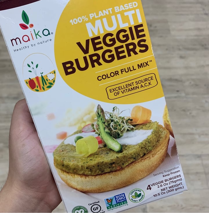 photo of Maika Foods Veggie Burgers shared by @alcala14 on  12 Aug 2020 - review