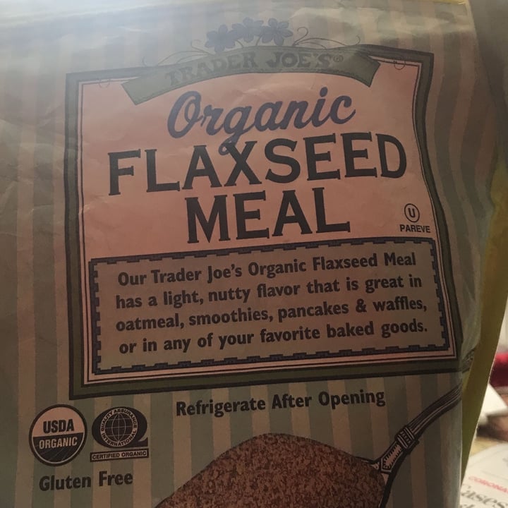 photo of Trader Joe's Organic Flaxseed Meal shared by @veganenthusiast4life on  20 Dec 2021 - review
