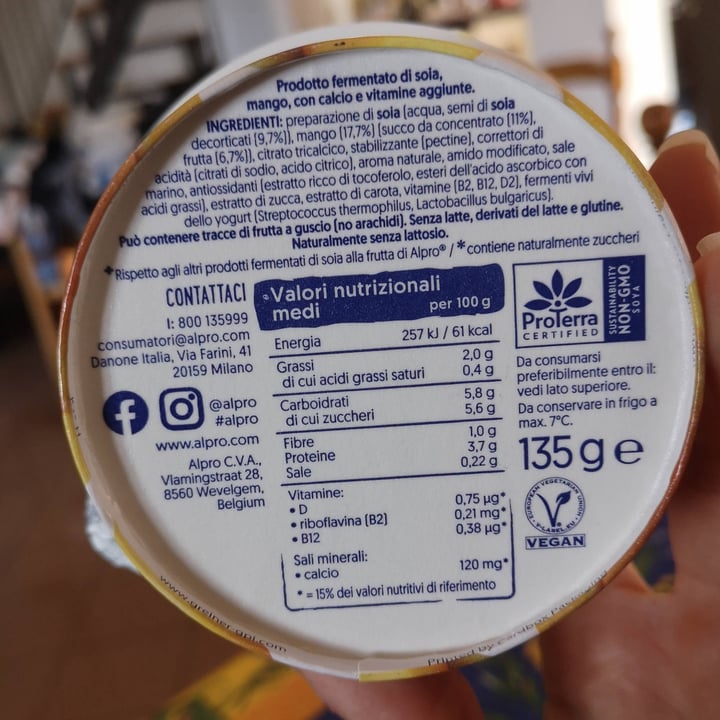 review photo of Alpro Mango Yogurt (No Added Sugars) shared by @cam11 on 12 Apr 2022 - review