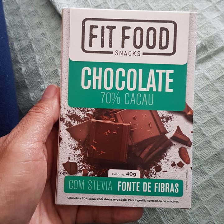 photo of Fit  Food Chocolate 70% cacau com stevia shared by @tainac on  10 Jul 2022 - review