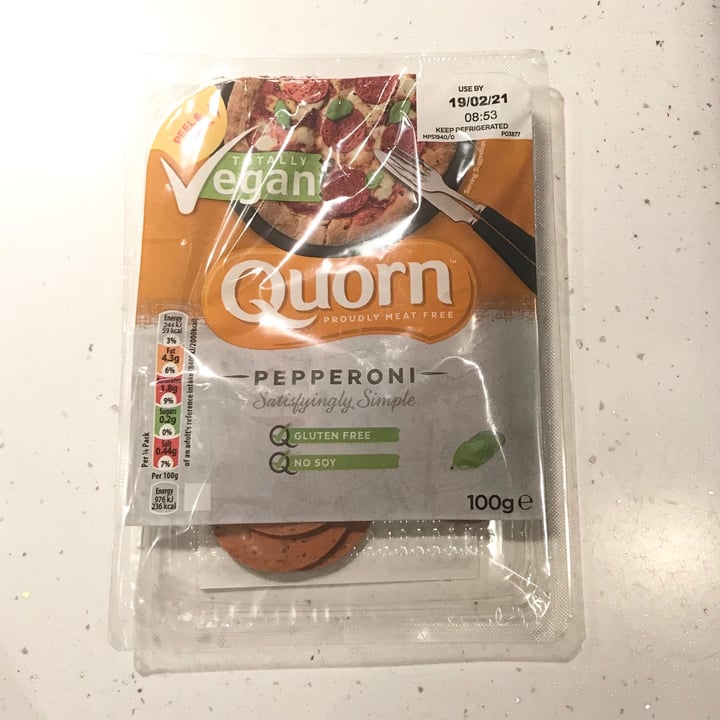 photo of Quorn Pepperoni shared by @coolveganbits on  31 Jan 2021 - review