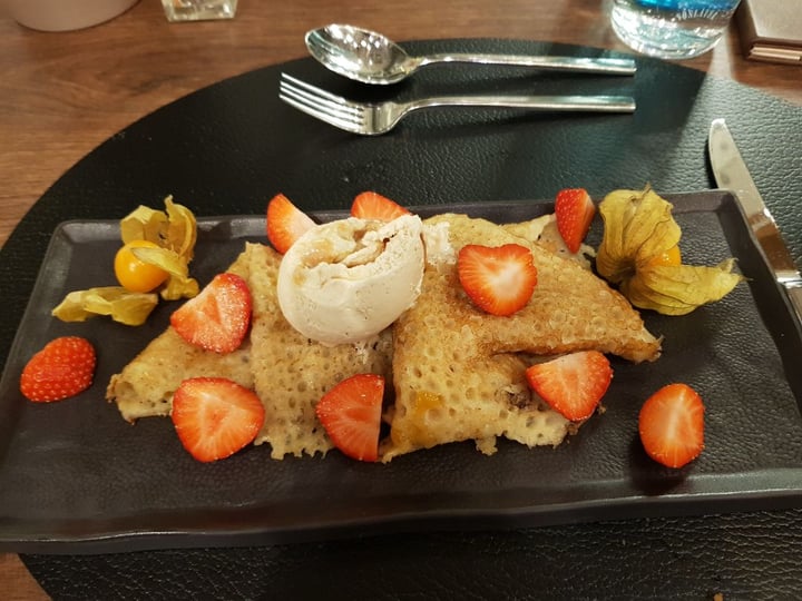 review photo of Das Sonnreich Thermenhotel Loipersdorf Vegan Pancakes shared by @soeso on 15 Mar 2020 - review