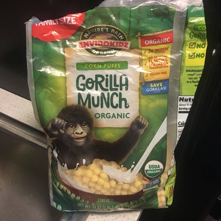 photo of Nature's Path Foods Corn Puffs Gorilla Munch shared by @uzak on  01 Jul 2020 - review