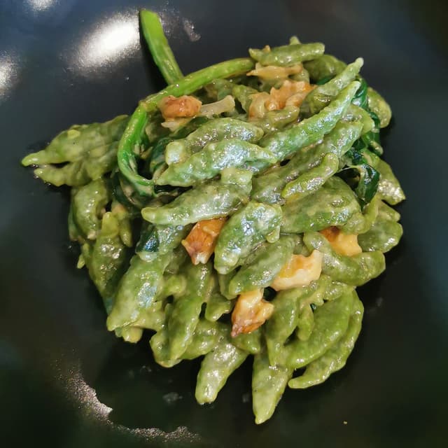 Foto do prato “Spätzle agli spinaci”