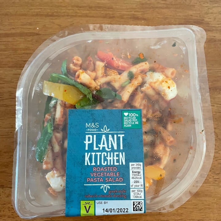 photo of Plant Kitchen (M&S) Roasted Vegetable Pasta Salad shared by @n5foodie on  14 Jan 2022 - review