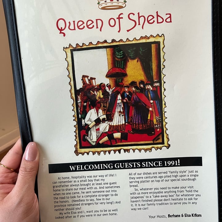 photo of Queen of Sheba Restaurant Vegan combination- Includes Variety of Queen’s Veggies, Missir Wott, Missir Alecha, Shiro, Yataklet Alitcha, Gomen, and Queens Garden. shared by @deartaratran on  15 Apr 2022 - review