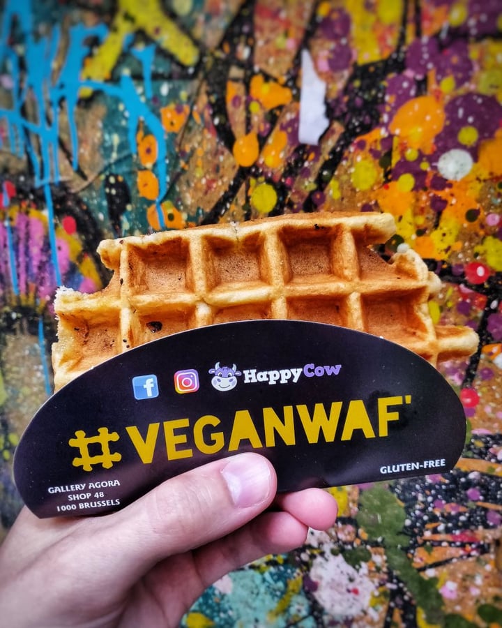 photo of Veganwaf' Belgian waffle shared by @guttedtothecore on  06 Mar 2020 - review